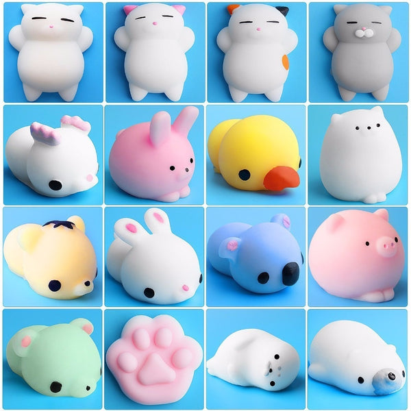 Mini Change Color Squishy Cute Cat Antistress Ball Squeeze