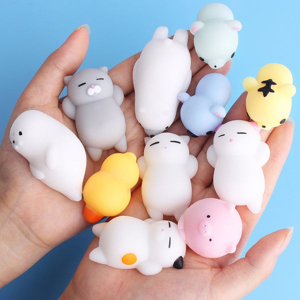 Mini Change Color Squishy Cute Cat Antistress Ball Squeeze