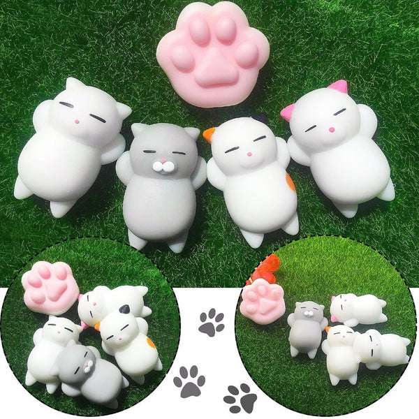 Mini Change Color Squishy Cute Cat Antistress Ball Squeeze